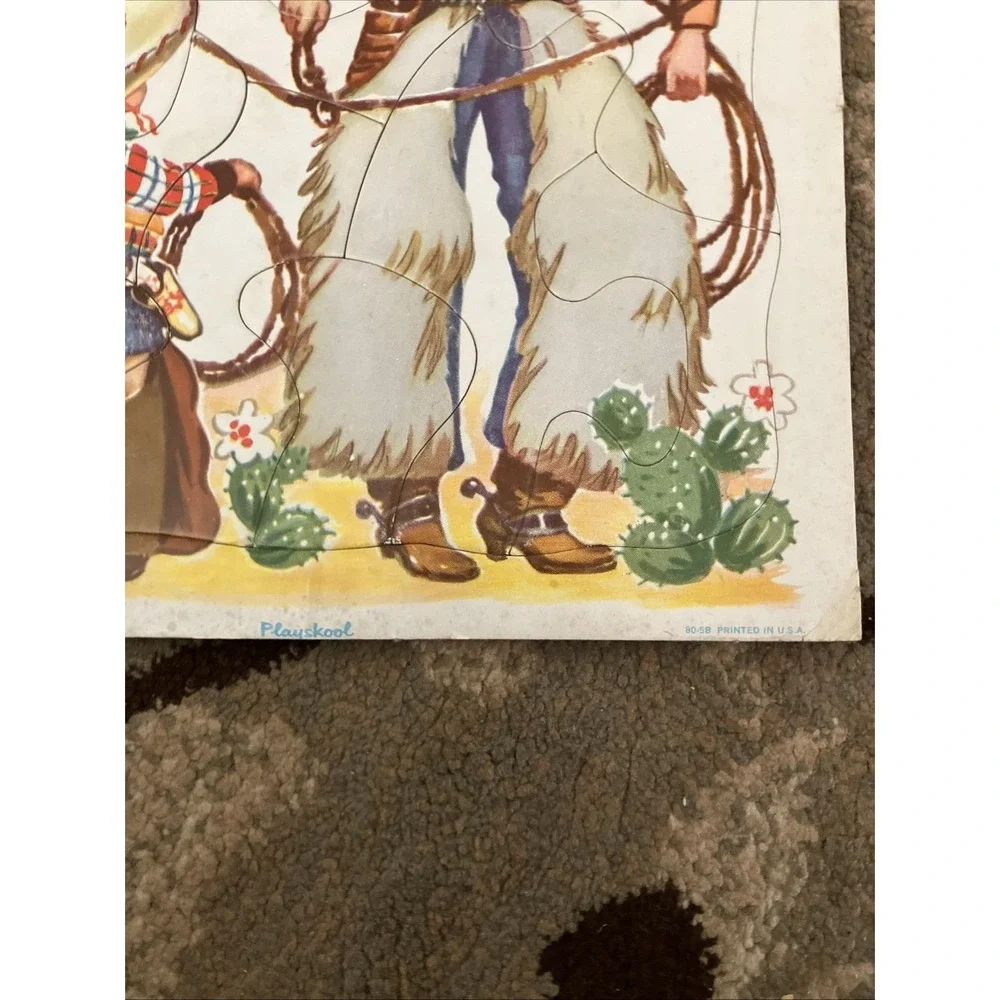 Playskool cowboy puzzle